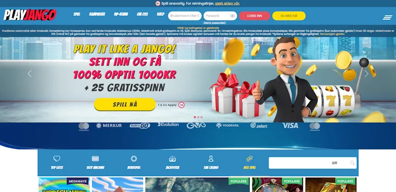 Playjango Casino screenshot