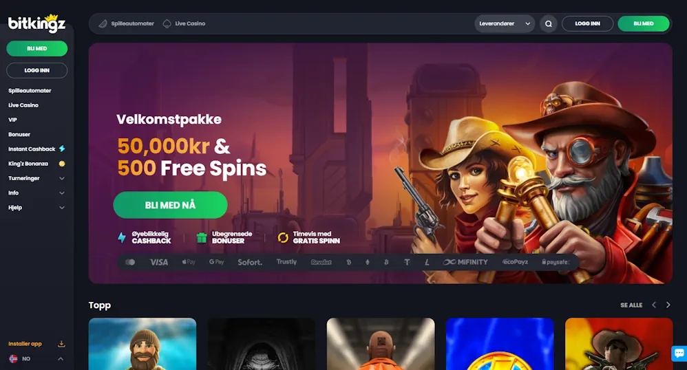 Bitkingz Casino Screenshot