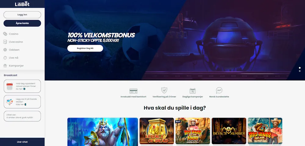 Lilibet Casino Screenshot